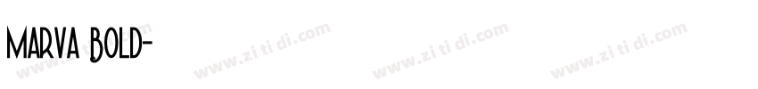 Marva Bold字体转换
